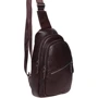 Чоловіча сумка-слінг Borsa Leather коричнева (K1330-brown): Стиль Повсякденний (Casual)
