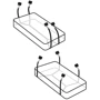 Фиксаторы с манжетами на кровать Pipedream Wraparound Mattress Restraints