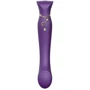 Премиальный вибратор для точки G с функцией нагрева ZALO Queen G-Spot Pulse Wave Vibe (фиолетовый)