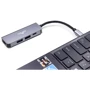 Адаптер Frime Adapter USB-C to USB3.0+USB2.0+PD+HDMI Space Grey (FH-4in1.201HP): Додаткові роз'єми HDMI, USB OTG, USB 3.0