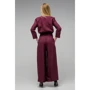 Комбинезон FLFashion Сириус СКС2652 M бордовый: Состав Лен, Вискоза