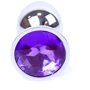 Анальная пробка Boss Series - Jewellery Silver PLUG Purple S (BS6400009)