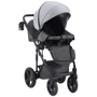 Коляска 2 в 1 Bair Play Plus Soft BPS-218 серый - графит (кожа): Ширина шасси 58