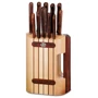 Набір кухонних ножів Victorinox Rosewood Cutlery Block 12 пр. (5.1150.11): Матеріал рукояті Дерево