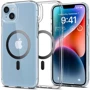 Чехол для iPhone Spigen Ultra Hybrid MagFit Carbon Fiber (ACS06663) for iPhone 15 Plus: Материалы поликарбонат и полиуретан