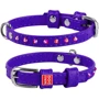 Ошейник WAUDOG Glamour с клеевыми стразами 9 мм 19-25 см фиолетовый (32529)