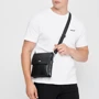 Мужская сумка через плечо Ricco Grande черная (T1tr0021bl-black): Тип ручки Со съемным ремнем, Плечевой ремень, Без ручки