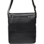 Мужская сумка планшет Borsa Leather черная (K18146-black)