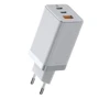 Зарядний пристрій Baseus Wall Charger GaN2 2xUSB-C+USB 65W White (CCGAN-B02): Кількість USB-портів 3