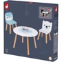 Столик и 2 стульчика Janod Мишка и пингвин (J09650)