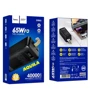 Зовнішній акумулятор Hoco Power Bank 40000mAh DB82 Aquila 65W Black