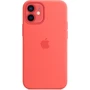 Чехол для iPhone Apple Silicone Case with MagSafe Pink Citrus (MHKP3) for iPhone 12 mini: Материалы силикон