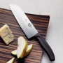 Кухонний ніж Victorinox Fibrox Santoku 17см з черн. ручкою (52523.17): Лезо нержавіюча сталь