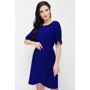 Платье FashionUp PL-1619E 50 синее повседневное до середины бедра