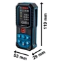 Лазерный дальномер Bosch GLM 50-27 CG USB-C (0601072U01): Дальность замера, м 50