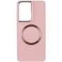 Чехол для телефонов TPU Case Bonbon Metal Style with MagSafe Light Pink for Samsung S928 Galaxy S24 Ultra: Материал TPU (термополиуретан)