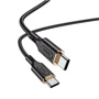 Кабель Hoco USB-C to USB-C X95 Goldentop 60W 1m Black: Тип USB-C - USB-C