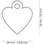 Адреса для тварин My Family BASIC ALUMINUM Серце маленьке, синій (8055960251780): Виробник My Family