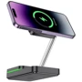 Зарядное устройство Hoco Wireless Charger CQ10 Consuelo Folding 3in1 Black for iPhone 16 I 15 I 14 I 13 I 12 series: Особенности MagSafe, Для Apple Watch