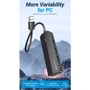 Адаптер Vention Adapter USB to 3хUSB3.0+2х3.5mm Black (CHIBF): Цвет серый
