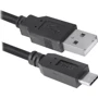 Кабель Defender PRO USB Cable to USB-C 1m Black (87492)