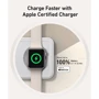 Зарядное устройство ANKER Wireless Charger MagSafe 3in1 Pad 15W with USB-C Cable White (B25M1321) for iPhone 16 I 15 I 14 I 13 I 12 series, Apple Watch and Apple AirPods фото 10