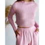Топ АRTKNIT Ester 27117 S/M розовый с длинным рукавом: Страна производитель Украина