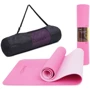 Коврик для фитнеса Cornix TPE 183 x 61 x 0.6 cм для йоги и фитнеса XR-0005 Pink/Rose