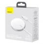 Зарядний пристрій Baseus Wireless Charger MagSafe Simple Mini 15W White (WXJK-F02) for iPhone 16 I 15 I 14 I 13 I 12 series фото 10