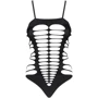Сексуальное боди с вырезами Obsessive B122 black S/M/L