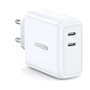 Зарядное устройство Ugreen Wall Charger 2xUSB-C CD199 36W White (70264): Особенности Быстрая зарядка