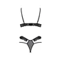 Комплект Passion DOLLY SET WITH OPEN BRA black XXL/XXXL