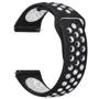 Ремешок Becover Sport Band Vents Style White-Black for Samsung Galaxy Watch 42mm / Watch Active / Active 2 40/44mm / Watch 3 41mm / Gear S2 Classic / Gear Sport (706437)