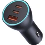 Зарядное устройство Baseus Car Charger USB+2хUSB-C Golden Contactor Pro 65W Gray (CGJP010013)