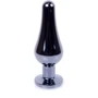 Анальная пробка BOSS Series Exclusivity Jewellery Dark Silver Butt Plug Light Blue