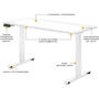 Стол Mealux PowerDesk Duo White с электрическим регулированием высоты (арт. EVO-242 Duo W/W)
