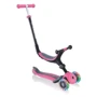 Самокат Globber серии Go up foldable plus розовый, колеса с подсветкой, 20/50кг, 1+ 3 колеса