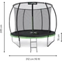 Батут Outtec Premium 10ft (312см) чорно-зелений із внутрішньою сіткою (5907766665854): Виробник Outtec