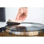 Audio Anatomy Oak Wood Brush Black With Antistatic Goat And Nylon Fiber - Deluxe Dry & Wet Cleaning (ACCLP032) фото 2