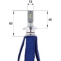 LED лампи Sho-Me F1 H7 30W: Колір світіння білий