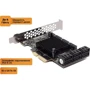 Frime ASM1166+JMB575 (ECF-PCIEto10SATAIII001): Интерфейс подключения PCI-E