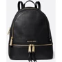 Женский рюкзак Michael Kors RHEA ZIP MD BACKPACK черный (30S5GEZB1L001)