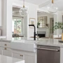 Смеситель для кухни Lefton Waterfall & Pull-Out Kitchen Faucet with Temperature Display-KF2209 Matt Black: Вид монтажа Врезной