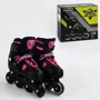Роликовые коньки Best Roller Black/Pink (105392): Цвет розовый