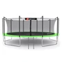 Батут Hop-Sport 16ft green зеленый с внутренней сеткой 488 см