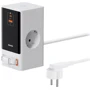 Зарядний пристрій Baseus Wall Charger 2AC+USB+USB-C PowerCombo PowerStrip Retractable-C 65W White (PSLR000602)