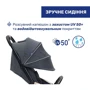Прогулянкова коляска Chicco Goody XPlus Stroller сіра (87040.27): Ширина шасі 47 см