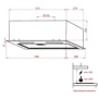 Вытяжка Weilor PBS 52650 GLASS BG 1250 LED Strip: Материал корпуса нержавеющая cталь, cтекло