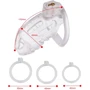 Клетка для пениса LOCKINK Sevanda Plastic Penis Chastity Cage - Transparent