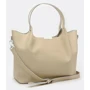 Женская сумка шоппер Ricco Grande бежевая (1l943rep-beige): Тип ручки Длинная ручка, С двумя ручками, Плечевой ремень, Со съемным ремнем